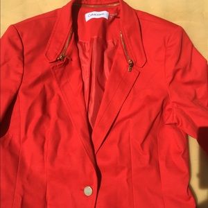 Red Calvin Klein Blazer